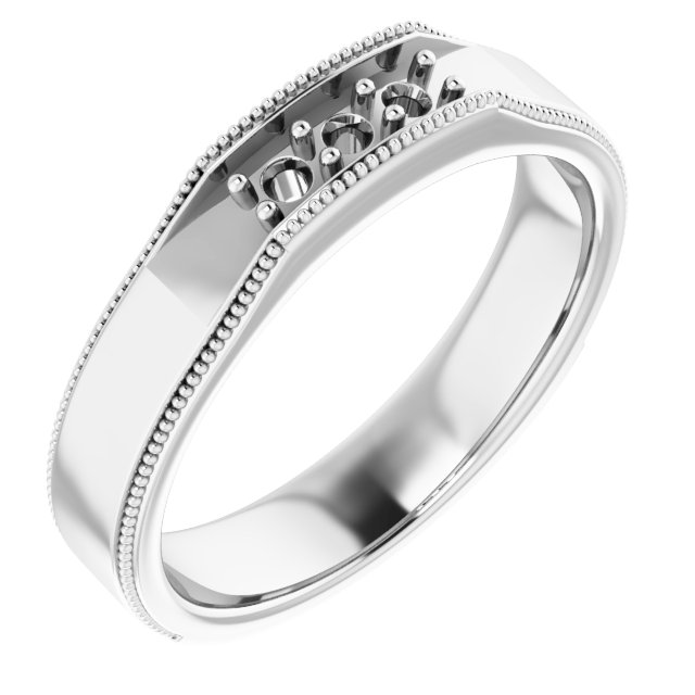 1/5 CTW Natural Diamond Band – 14K White Gold