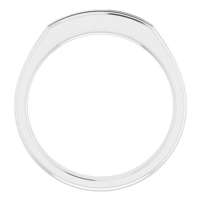 2x2 mm Asscher Band Mounting view 2