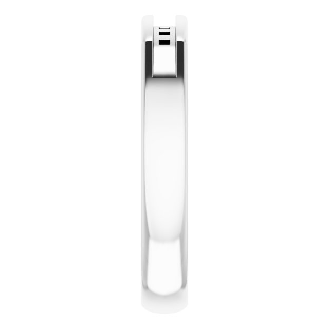 2x2 mm Asscher Band Mounting view 4