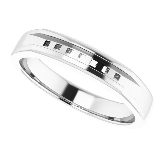 2x2 mm Asscher Band Mounting view 5