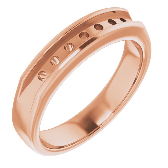 14K Rose 1/2 CTW Natural Diamond Band