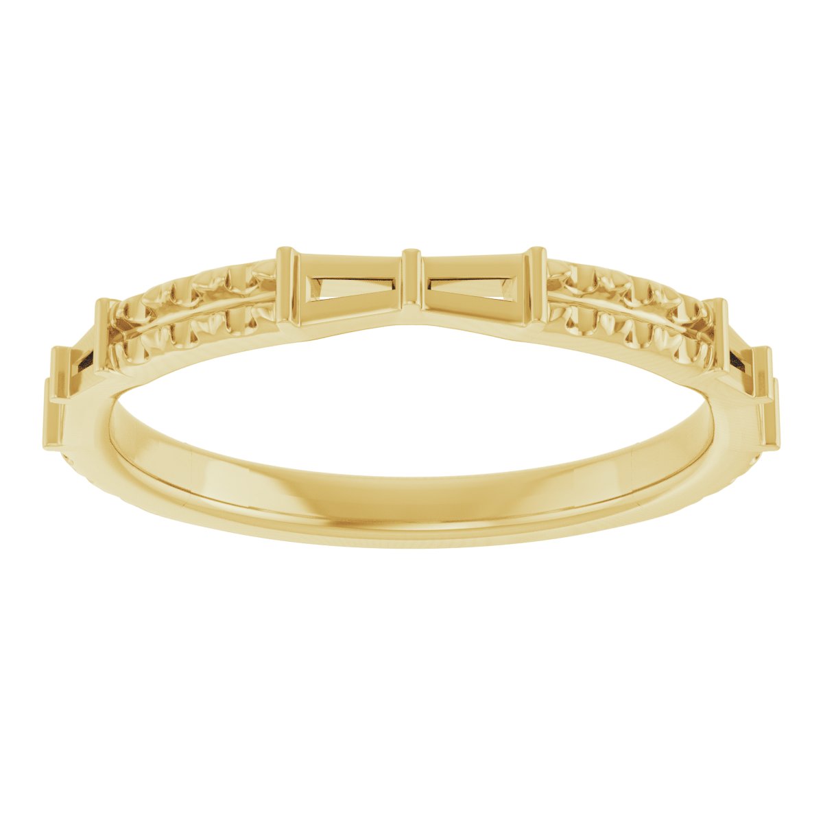 14K Yellow 3/8 CTW Diamond French-Set Anniversary Band 