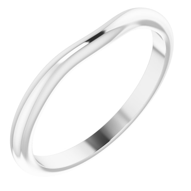 14K White Gold Matching Band