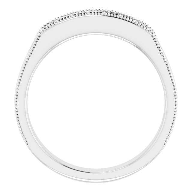 2 x 2 mm Asscher Band Mounting view 2