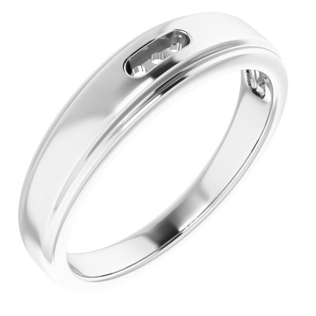 14K White .06 CTW Diamond Ring