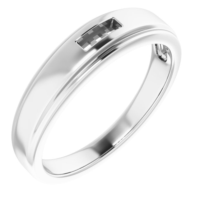 Stepped-Edge Three-Stone Tapered Band
