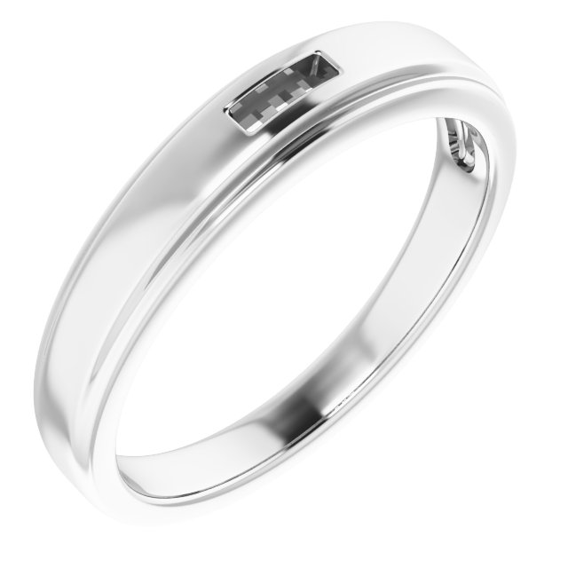 Stepped-Edge Three-Stone Tapered Band