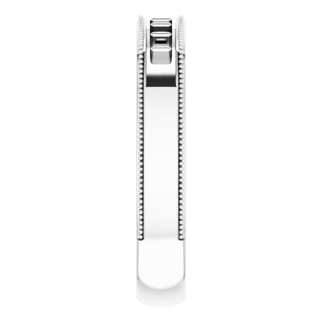 2 x 2 mm Asscher Band Mounting view 4