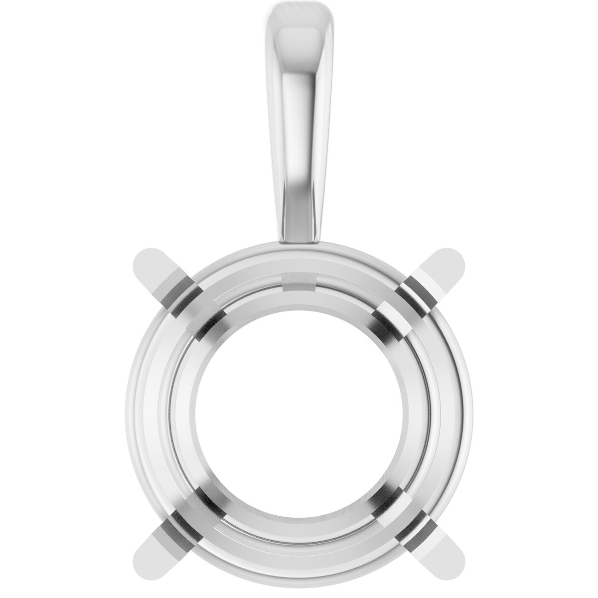 Round Pre-Notched Basket Pendant