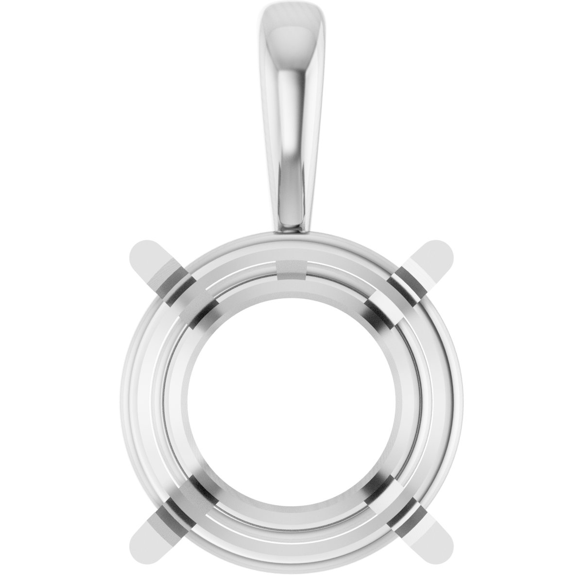 Round Pre-Notched Basket Pendant