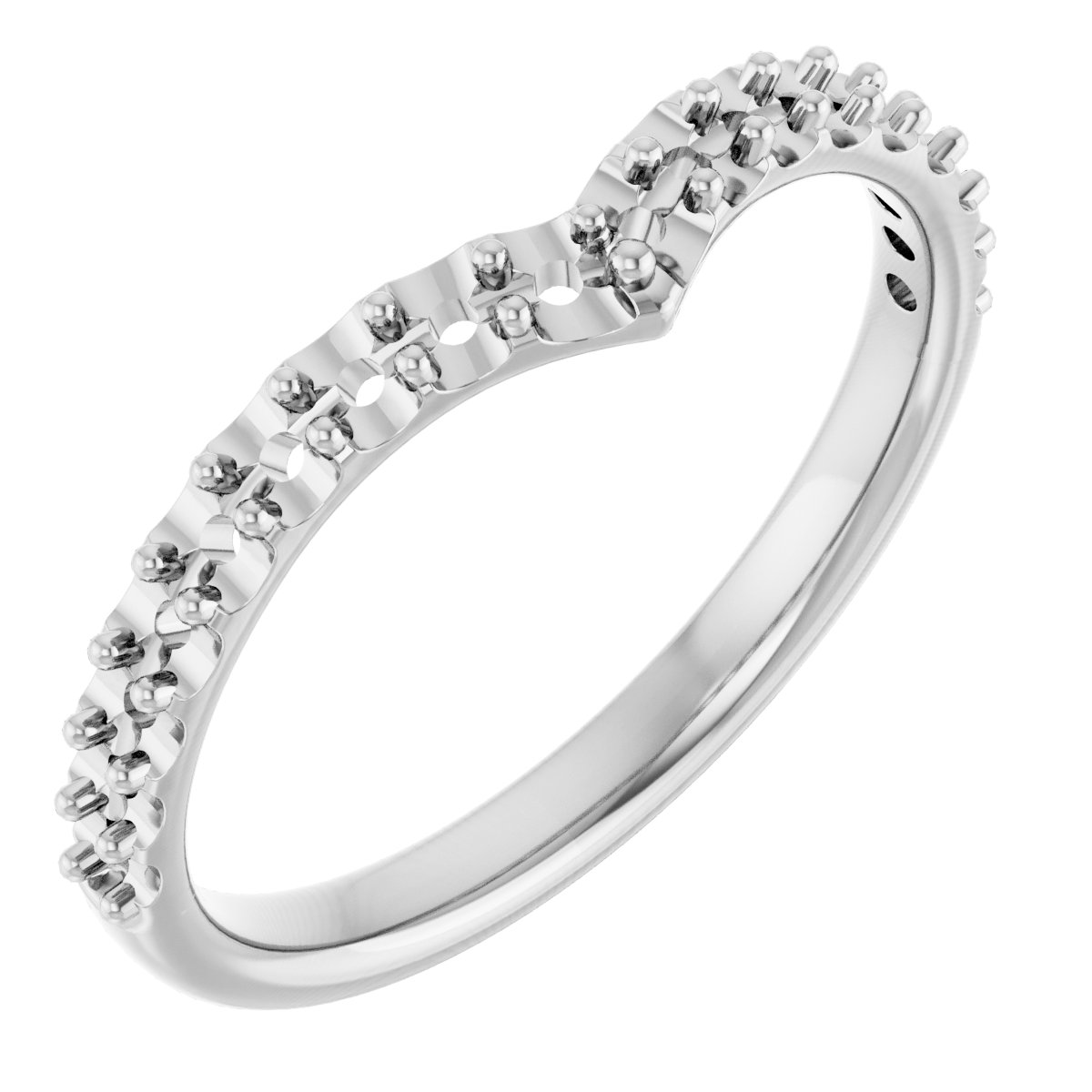 Accented V Contour Band