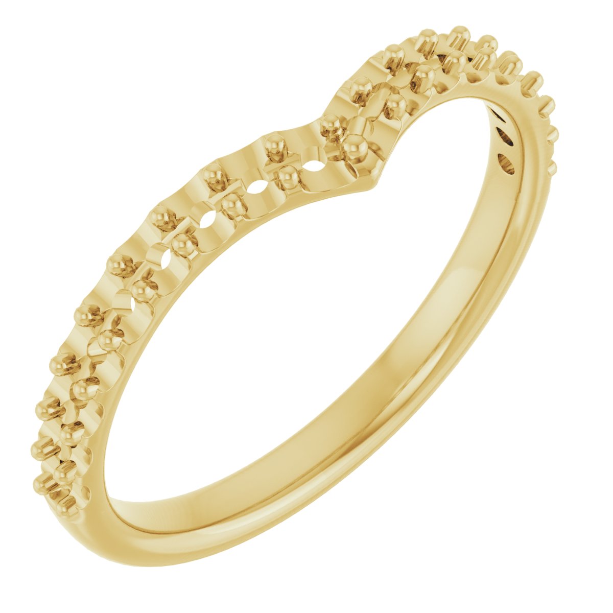 Accented V Contour Band