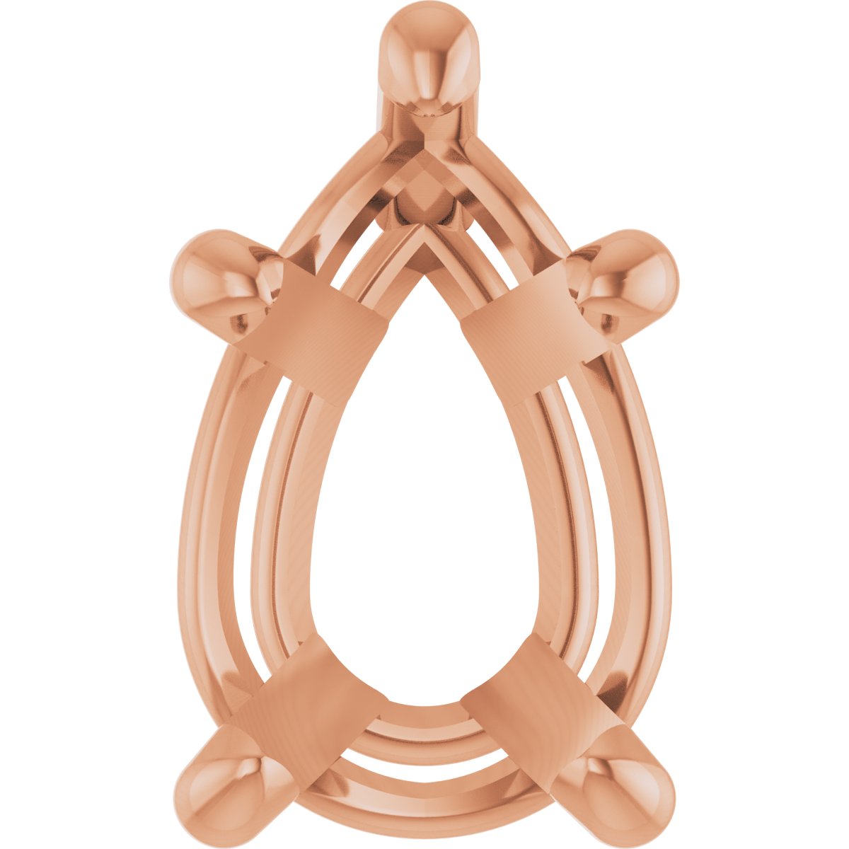 Pear 5-Prong Solitaire Necklace or Slide Pendant