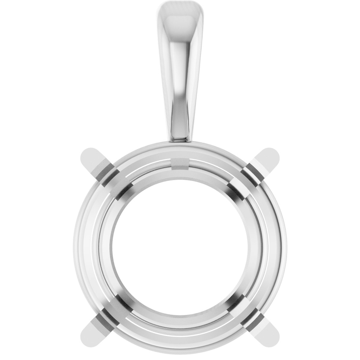 Round Pre-Notched Basket Pendant