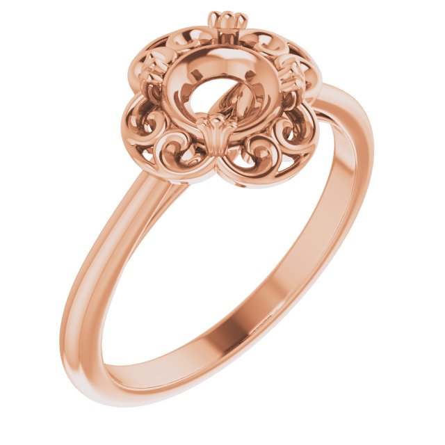 Sculptural Solitaire Engagement Ring
