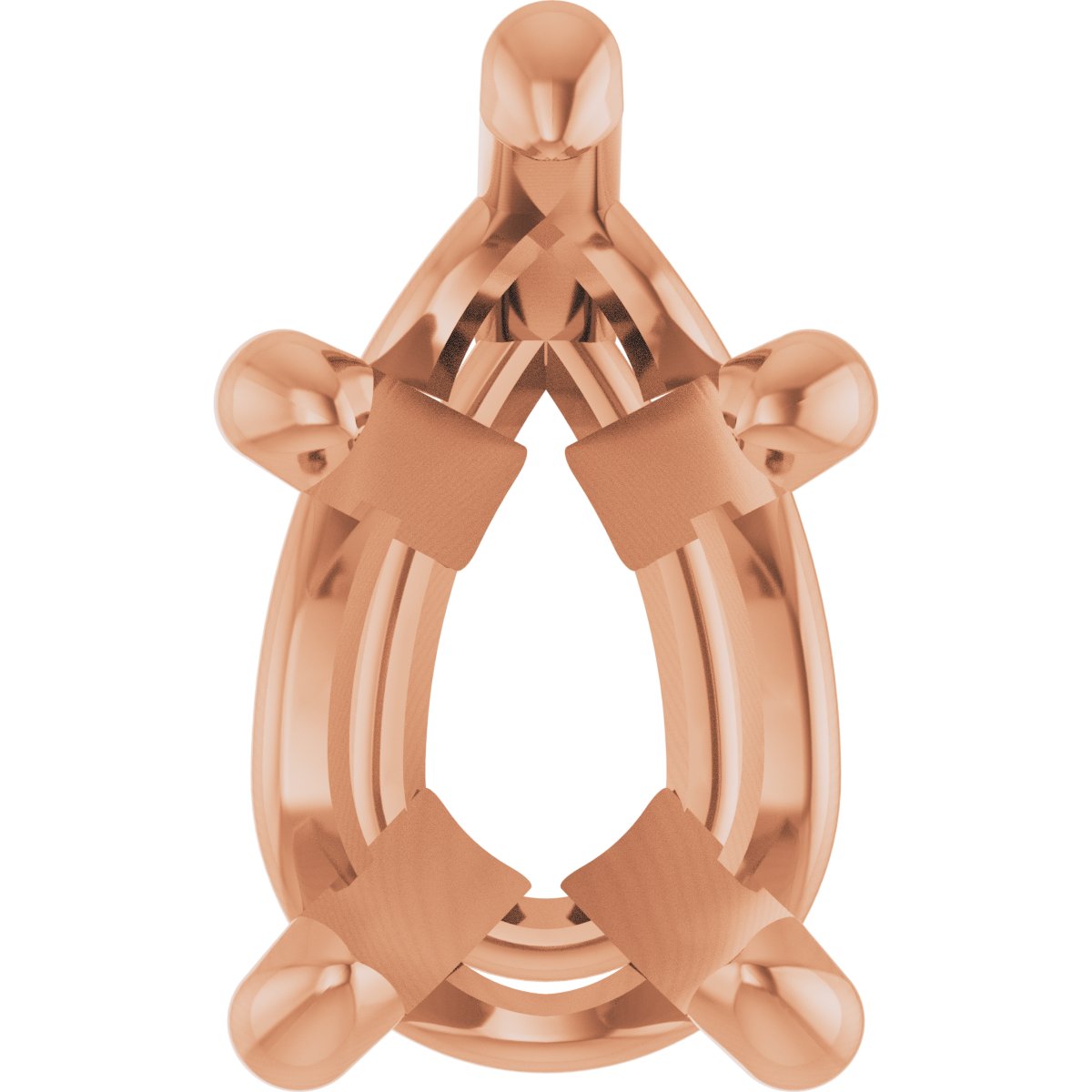 Pear 5-Prong Solitaire Necklace or Slide Pendant