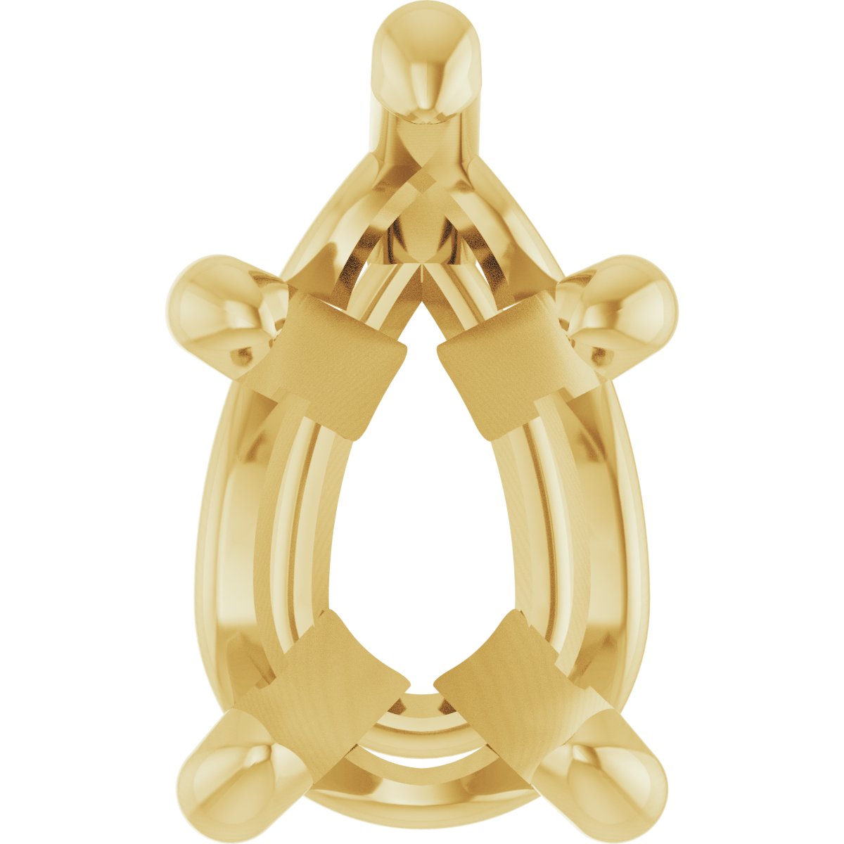Pear 5-Prong Solitaire Necklace or Slide Pendant