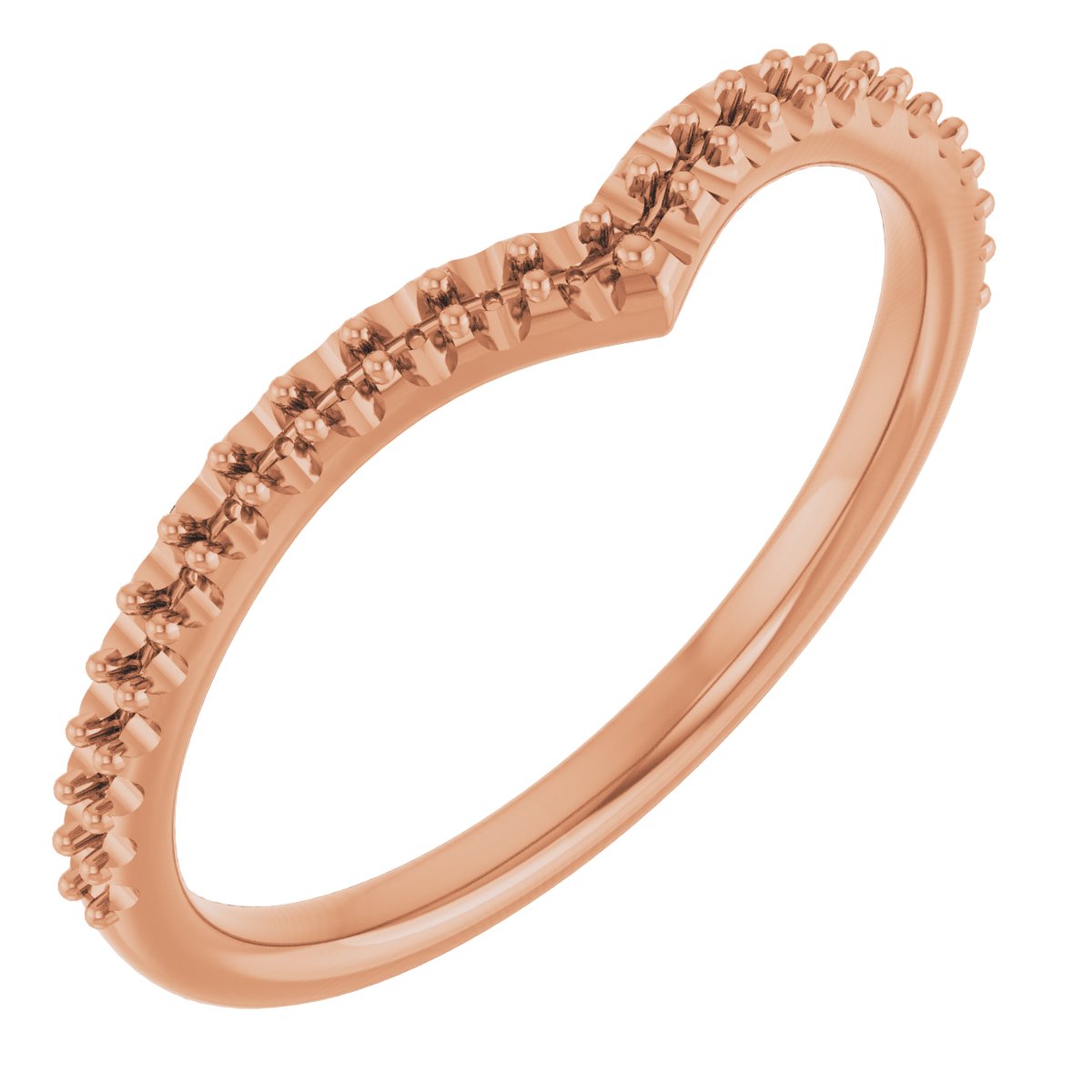 14K Rose .20 CTW Diamond Contour Band Ref 12466554