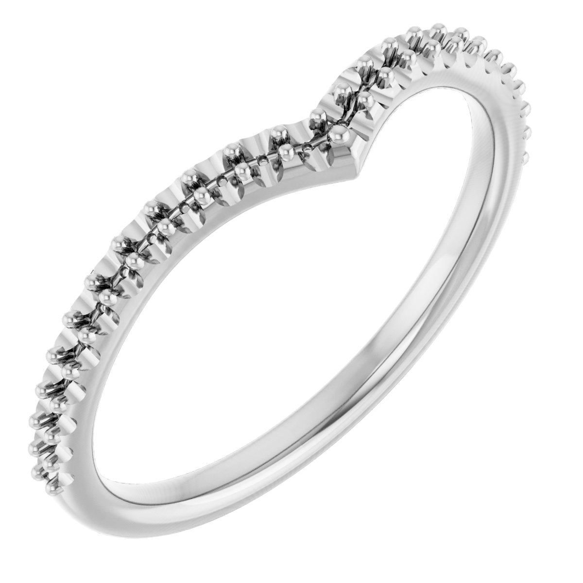 Platinum .20 CTW Diamond Contour Band Ref 12466555