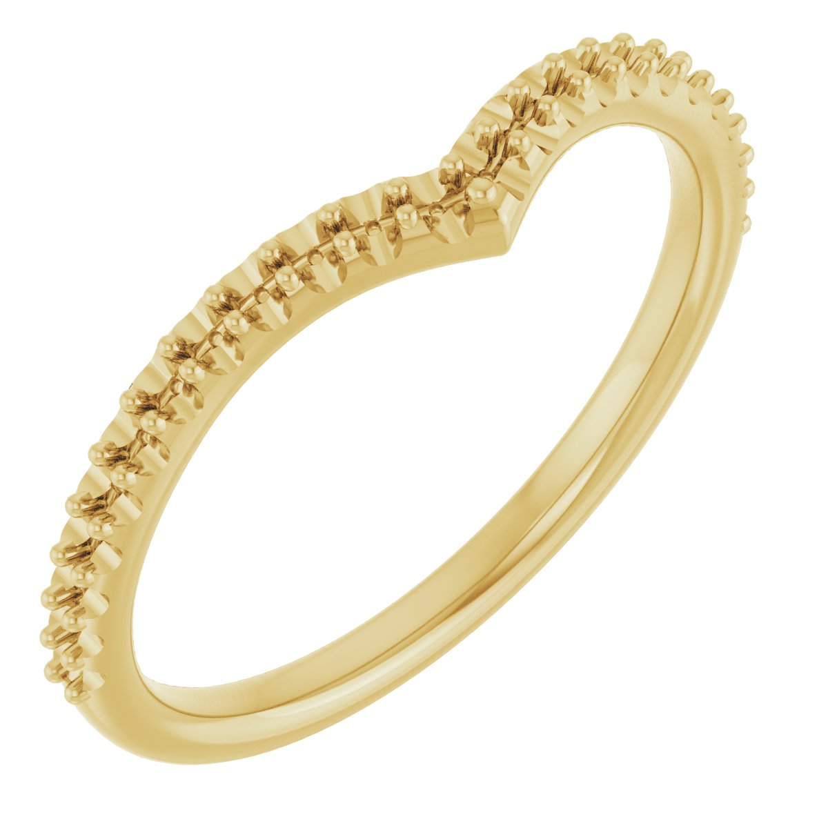 14K Yellow .20 CTW Diamond Contour Band Ref 12466553