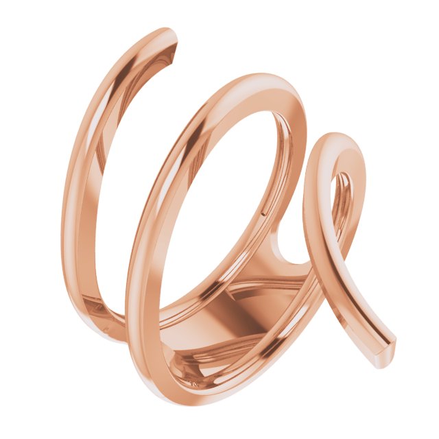 14K Rose Freeform Ring