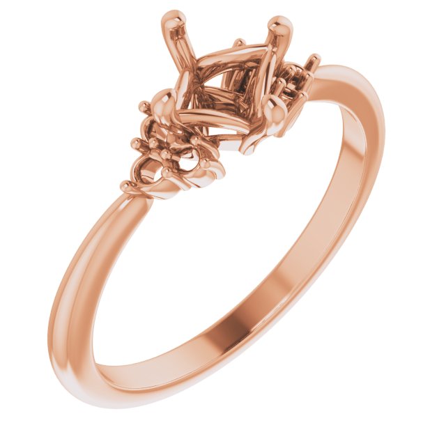 Accented Engagement Ring or Band