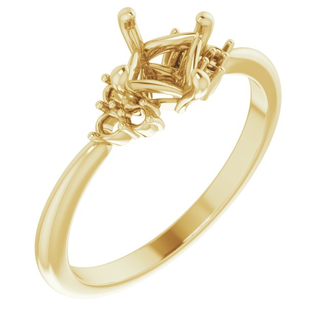 Accented Engagement Ring or Band