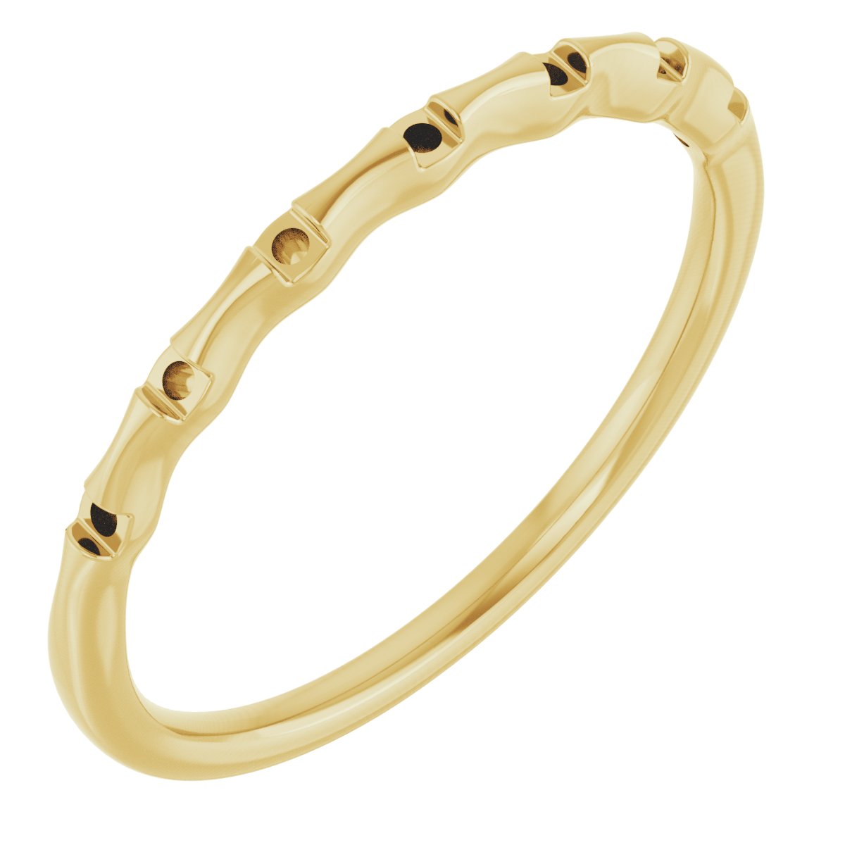 14K Yellow .06 CTW Diamond Stackable Ring