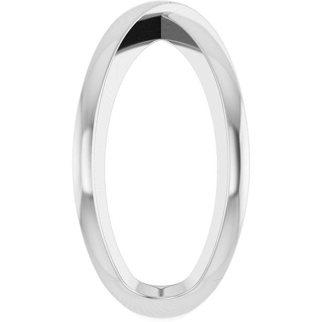 14K White Criss-Cross Ring Size 7 