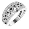 Sterling Silver Black Spinel Ring Size 7 Ref 3440073