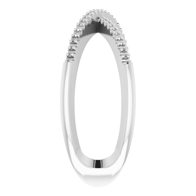 14K White 1/6 CTW Natural Diamond Criss-Cross Ring