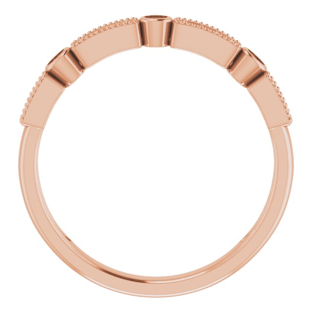 1/10 CTW Natural Diamond Stackable Ring view 2