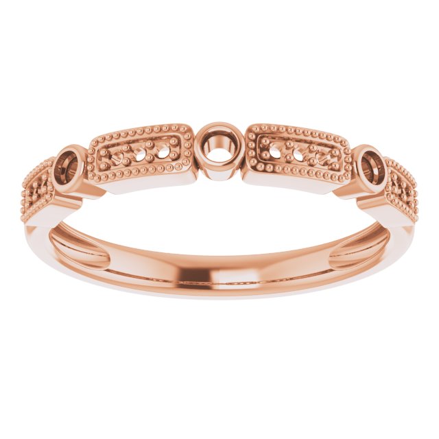 1/10 CTW Natural Diamond Stackable Ring view 3