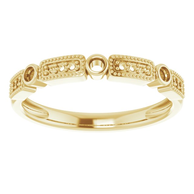 14K Yellow 1/10 CTW Natural Diamond Stackable Ring