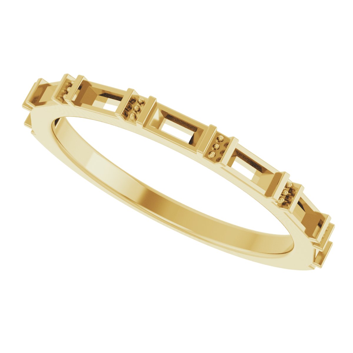 14K Yellow 3/8 CTW Lab-Grown Diamond Anniversary Band