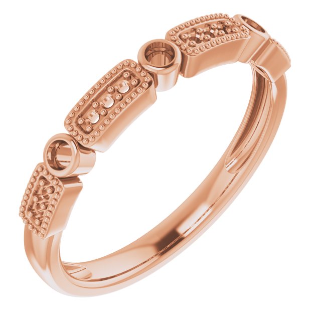 1/10 CTW Natural Diamond Stackable Ring