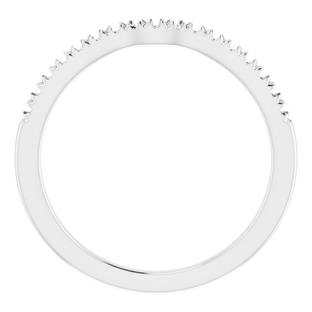 Band Mounting for 7x7 mm Heart Ring view 2