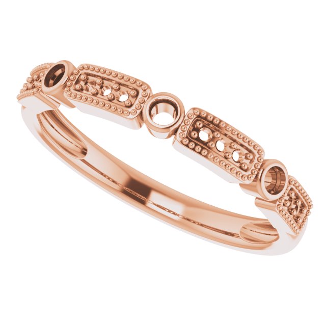 1/10 CTW Natural Diamond Stackable Ring view 5