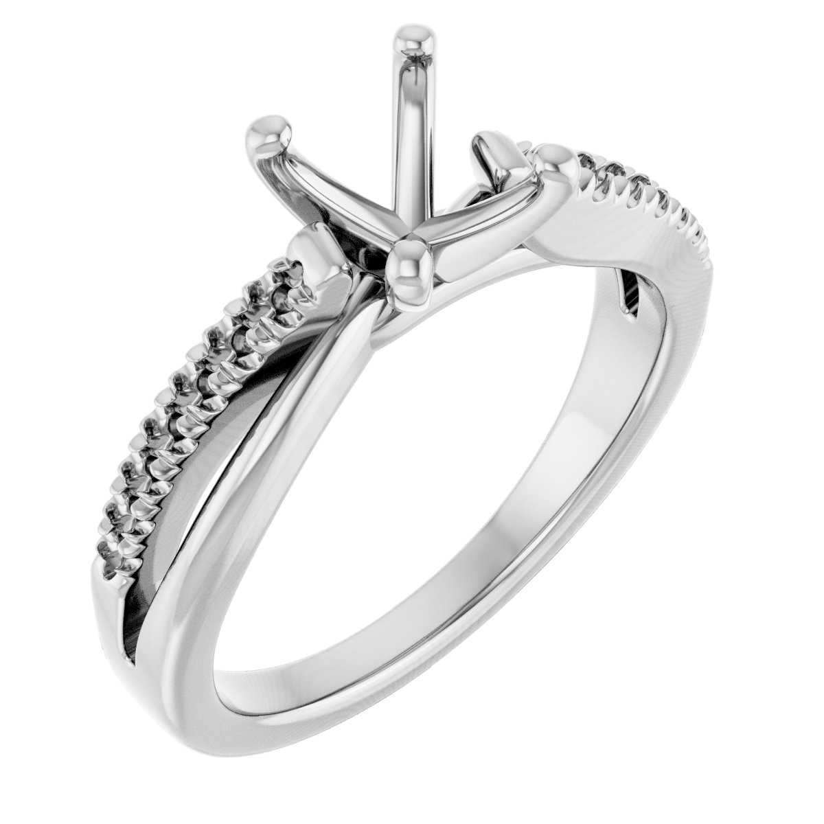 Accented Engagement Ring