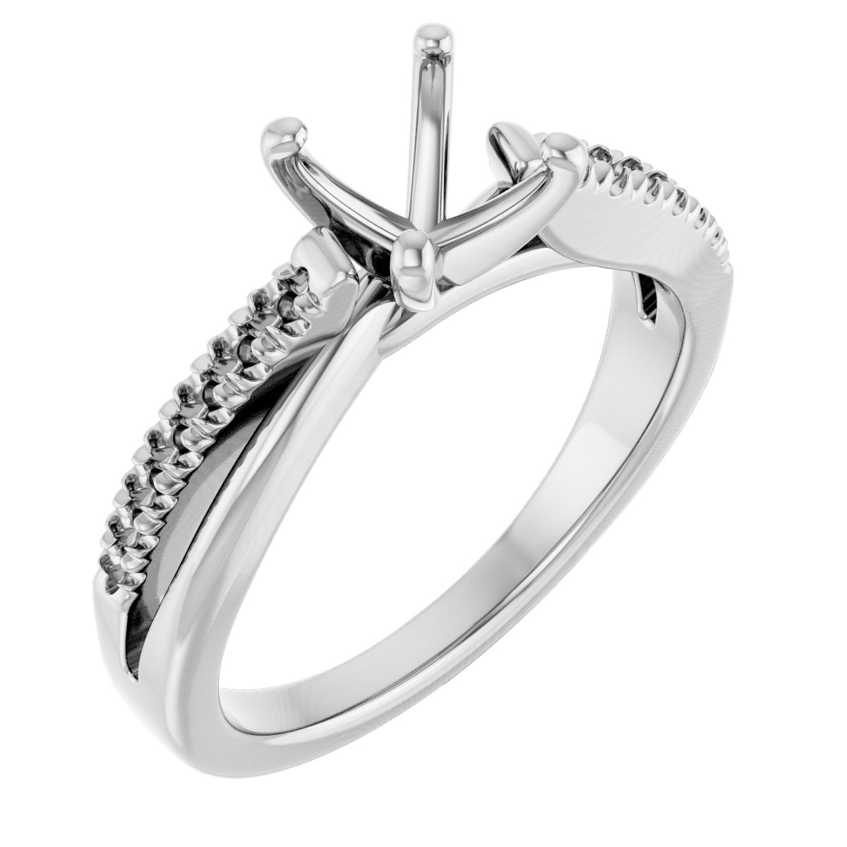 Accented Engagement Ring