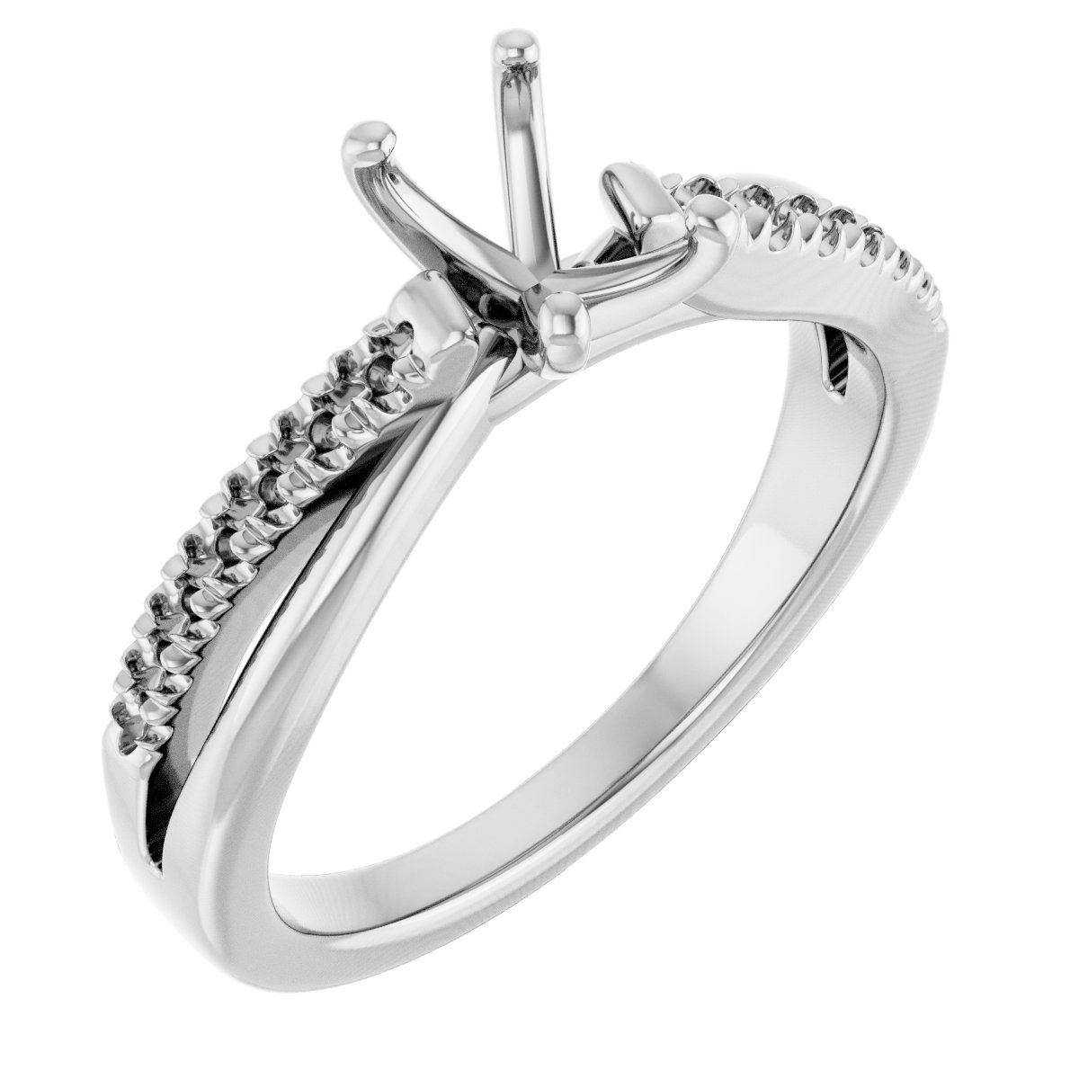 Accented Engagement Ring