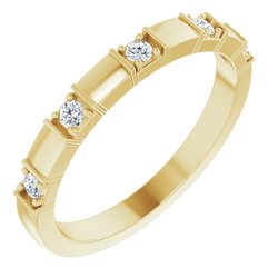 None / Unset / 14K Yellow / 1.9 Mm / Polished / Anniversary Band Mounting