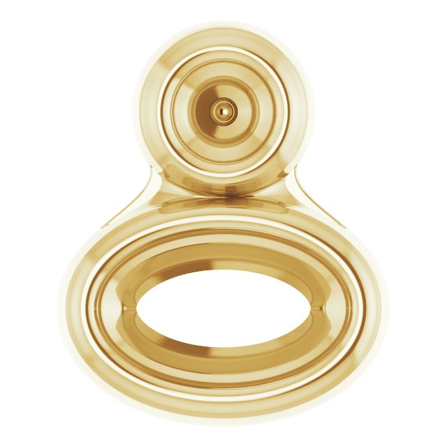 Bezel-Set Necklace or Slide Pendant