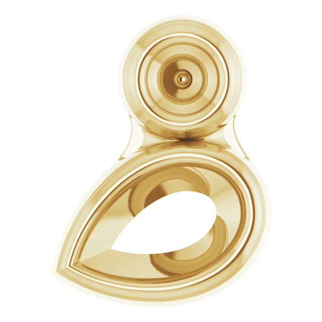 Bezel-Set Necklace or Slide Pendant