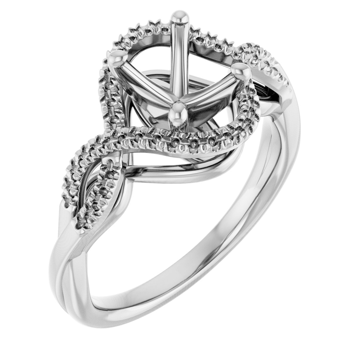 Accented Engagement Ring