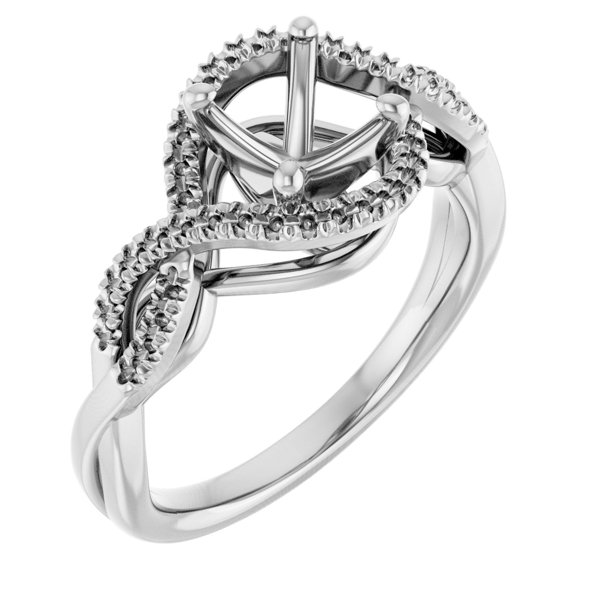 Accented Engagement Ring