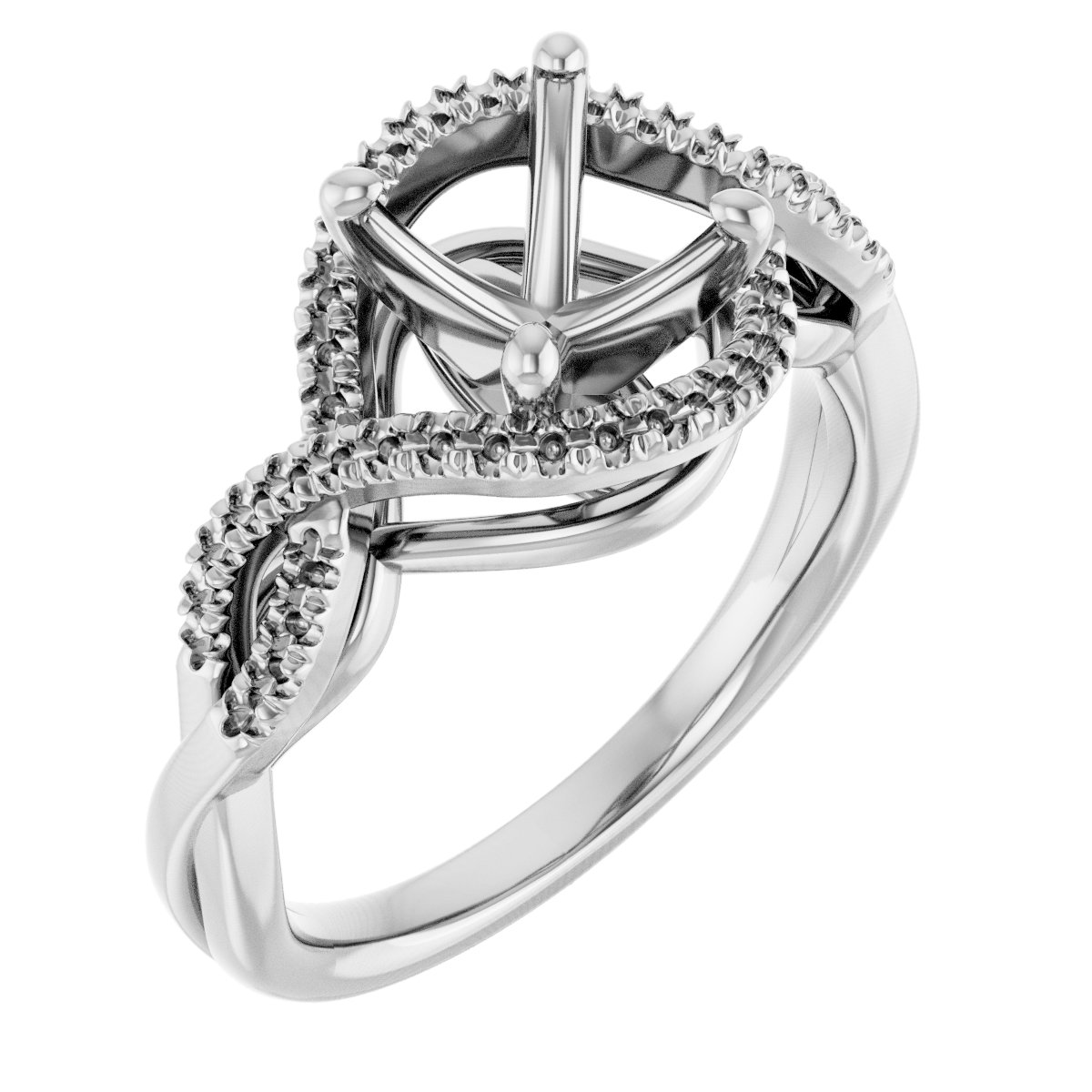 Accented Engagement Ring