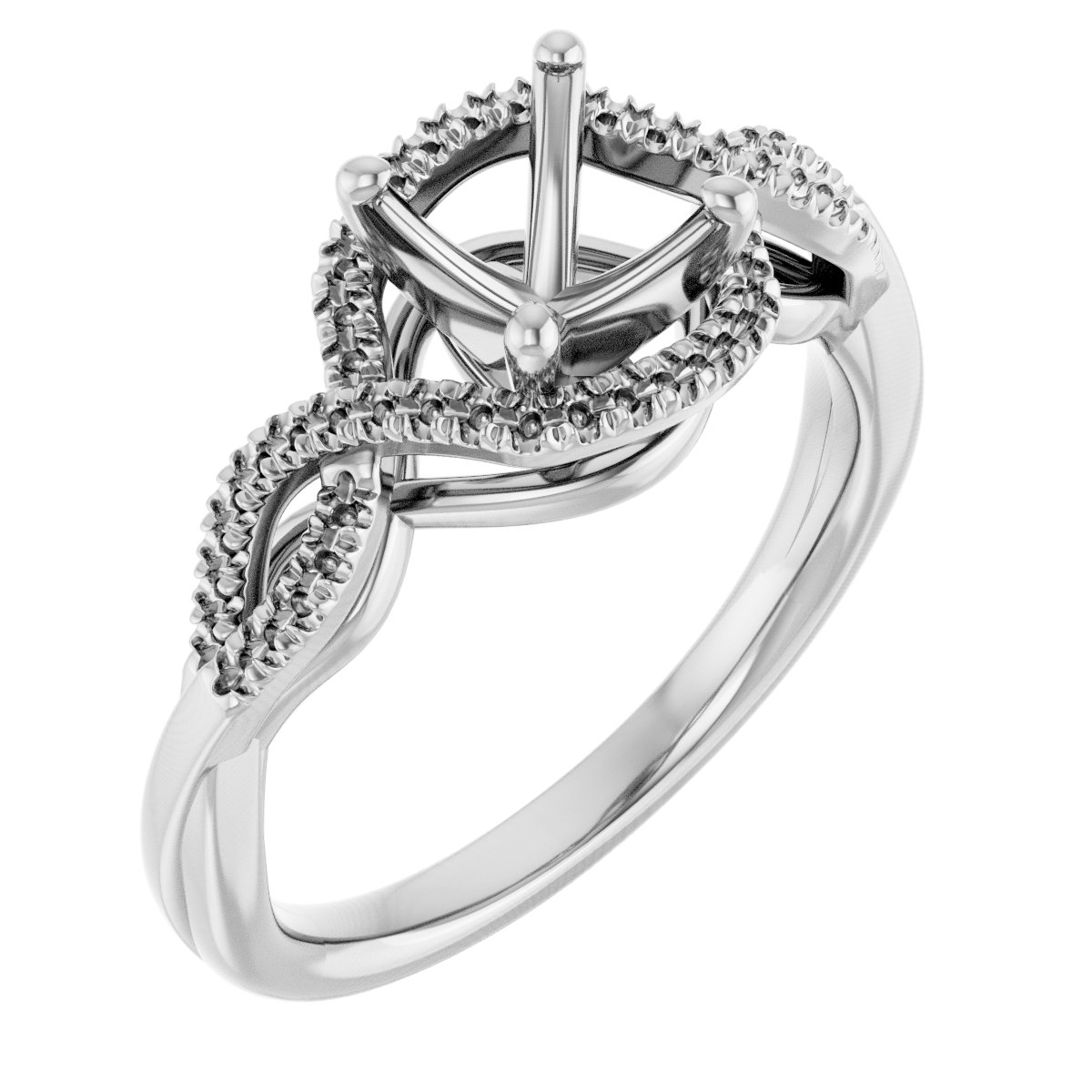 Accented Engagement Ring