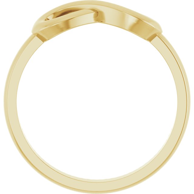 14K Yellow Infinity-Inspired Ring
