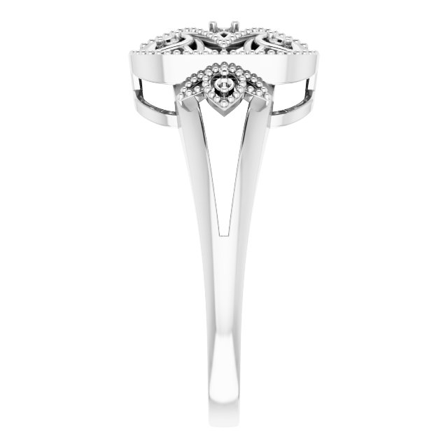 Sterling Silver .05 CTW Natural Diamond Ring